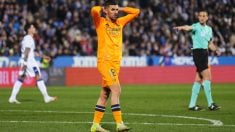 Dani Ceballos se lamenta en un partido reciente. (Getty)