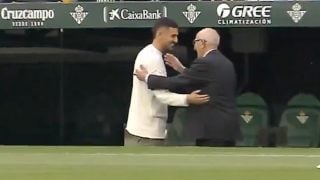 Dani Ceballos en el Villamarín.