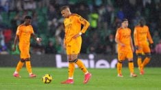 Mbappé, tras recibir un gol el Real Madrid. (Getty)