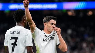 Brahim Díaz celebra su gol contra el Atlético en Champions. (EP)