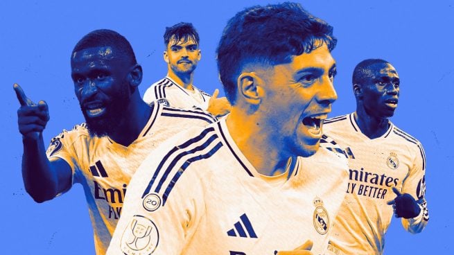 Rüdiger, Asencio, Fede Valverde, Mendy, Real Madrid, Ancelotti