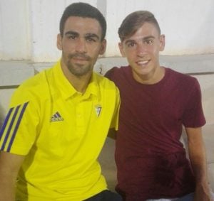 Miguel Romera con su hermano Dani.