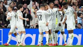 Los jugadores del Real Madrid celebran un gol. (Getty)