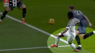 El penalti a Vinicius en el Real Madrid-Rayo.