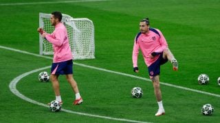 Koke y Giménez entrenando con el Atleti. (EFE)