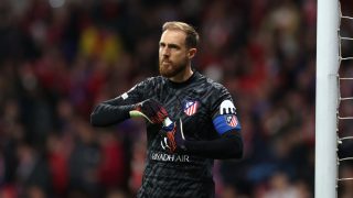 Oblak contra el Real Madrid en la Champions. (Getty)