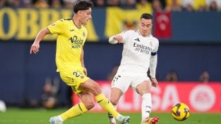 Lucas Vázquez, ante el Villarreal. (Getty)