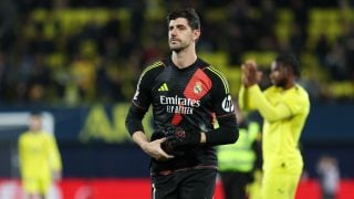 Courtois, en el partido ante el Villarreal. (EP)