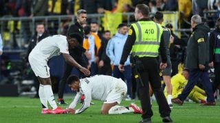 Bellingham y Vinicius, tras el partido en Villarreal. (EP)