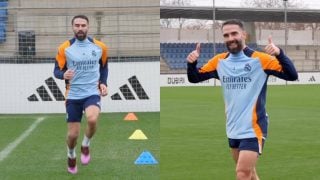 Dani Carvajal entrenándose. (Real Madrid)