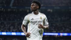 Tchouaméni en un partido con el Real Madrid. (EP)