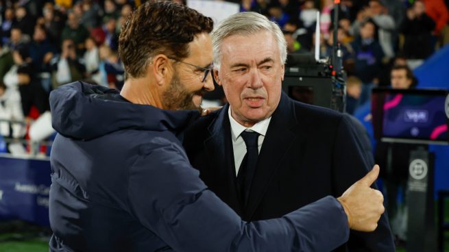 Ancelotti y Bordalás. (EFE)