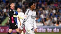 Endrick, en uno de sus últimos partidos. (Getty)