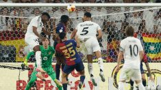 El momento del gol de Tchouaméni para el Real Madrid. (EFE)