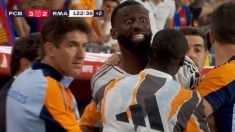Antonio Rüdiger en el momento de su expulsión. (TVE)