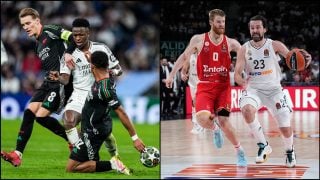 Vinicius y Llull, ante Arsenal y Olympiacos. (EP)
