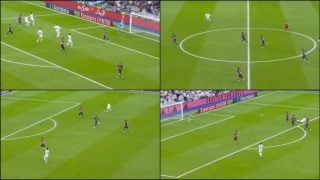 Así fue el paradón de Courtois y el posterior gol de Mbappé en el Real Madrid-Celta.