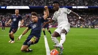 Vinicius durante el partido contra el Celta. (Getty)