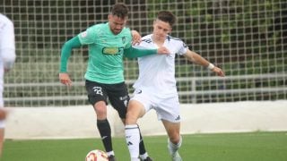 Ángel Carvajal en el Real Madrid C – Illescas. (@CD_Illescas)