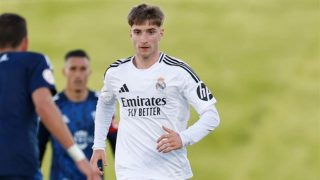 César Palacios con el Castilla. (realmadrid.com)