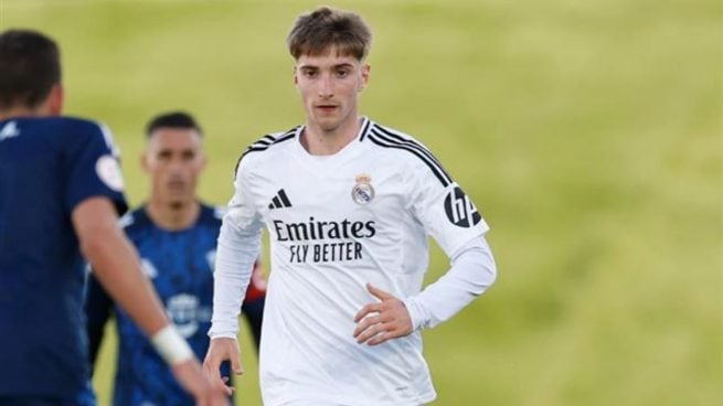 César Palacios con el Castilla. (realmadrid.com)