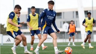Arda Güler en el entrenamiento del Real Madrid. (Real Madrid)