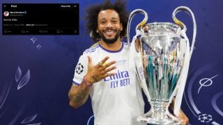 Marcelo colgó un tuit tras la eliminación del Barcelona en Champions.