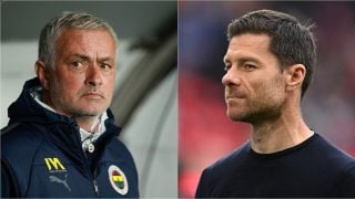 José Mourinho y Xabi Alonso. (Getty)