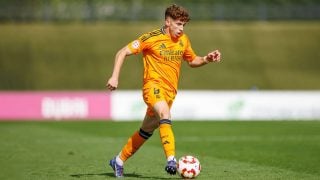 Víctor Muñoz, en un partido del Castilla. (Real Madrid)