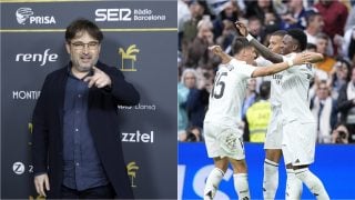 Jordi Évole y jugadores del Real Madrid. (EP)