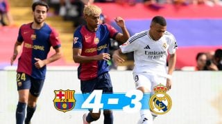 El Barcelona ganó al Real Madrid 4-3 en el Clásico.