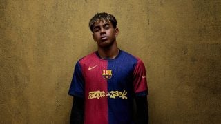 Lamine Yamal, con la camiseta de Travis Scott. (FC Barcelona)