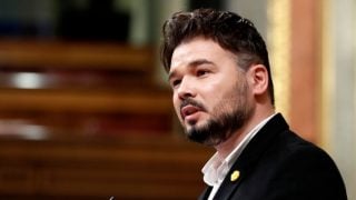 Gabriel Rufián, portavoz de ERC en el Congreso, en una imagen de archivo. (Getty)