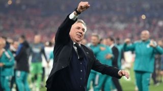 Ancelotti tras ganar la Champions de 2022. (Getty)