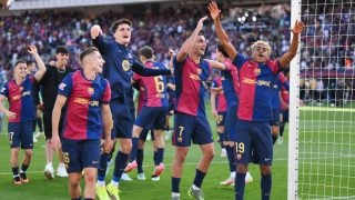 Jugadores del Barcelona. (Getty)