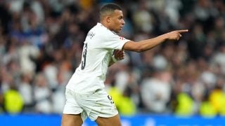 Mbappé celebra su gol contra el Mallorca. (Getty)