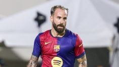 Marc Crosas con la camiseta del Barcelona.