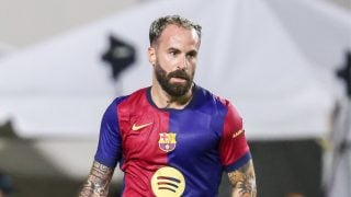Marc Crosas con la camiseta del Barcelona.