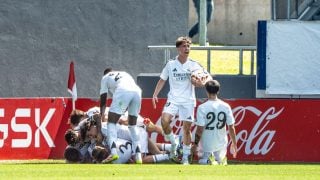 El Real Madrid Juvenil A celebra un gol. (Realmadrid.com)