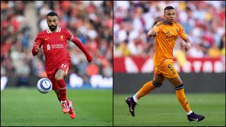 Salah y Mbappé. (Getty)