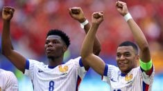 Tchouaméni y Mbappé. (Getty)