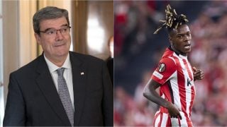 Juan María Aburto y Nico Williams. (EP)