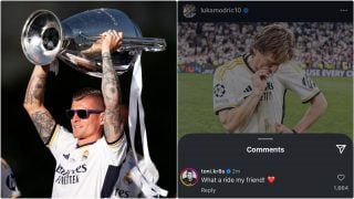 Kross dedicó unas palabras a Modric en las redes tras anunciar el croata su despedida.