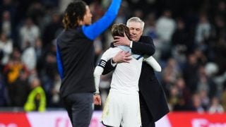 Ancelotti y Luka Modric. (Foto: Getty)