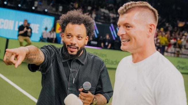 Toni Kroos y Marcelo en la Icon League. (Icon League)