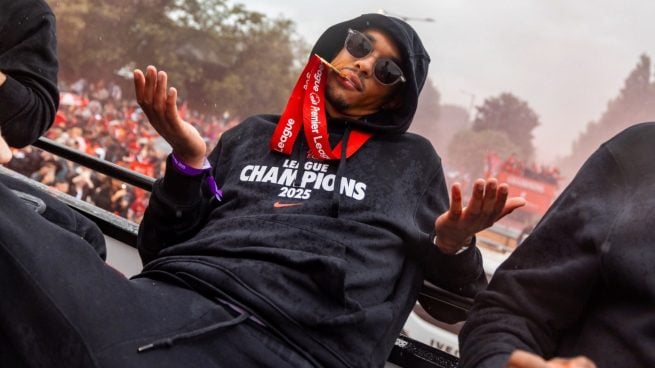 Trent Alexander-Arnold en las celebraciones del Liverpool. (@TrentAA)