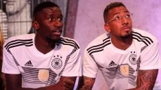 Rüdiger y Boateng en 2017. (GETTY)