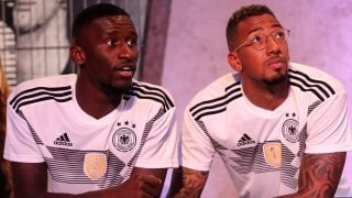 Rüdiger y Boateng en 2017. (GETTY)
