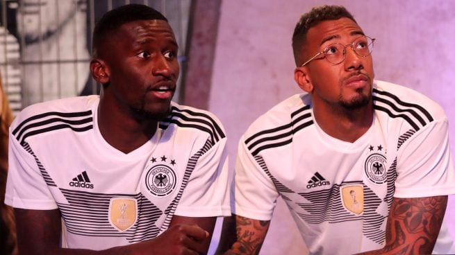 Rüdiger y Boateng en 2017. (GETTY)