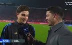 Julián Álvarez hablando sobre Mastantuono. (Captura TyC Sports)